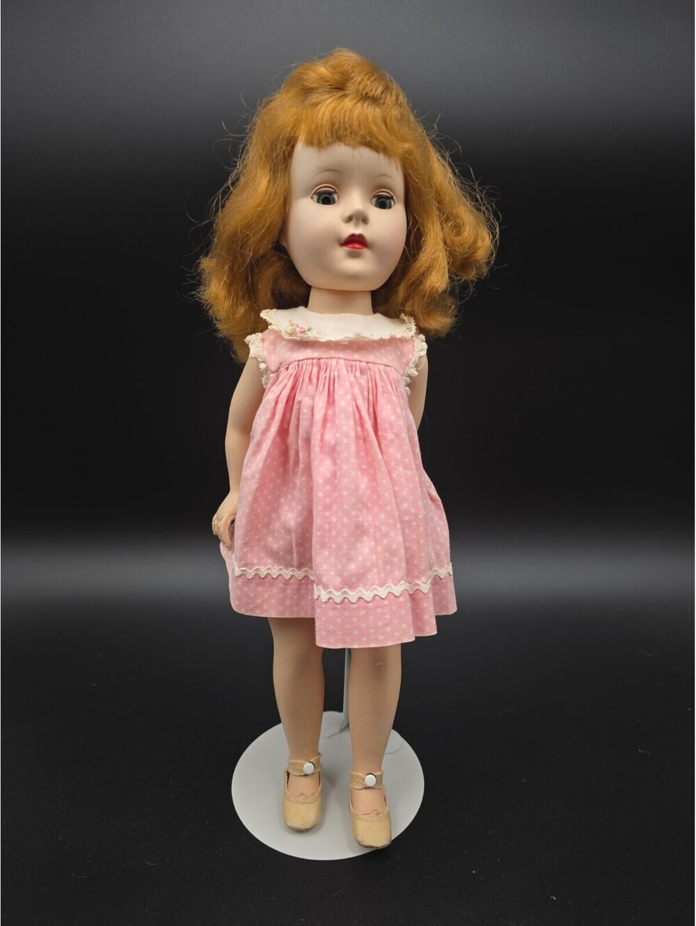 Madame Alexander Redhead Doll in Pink Dress